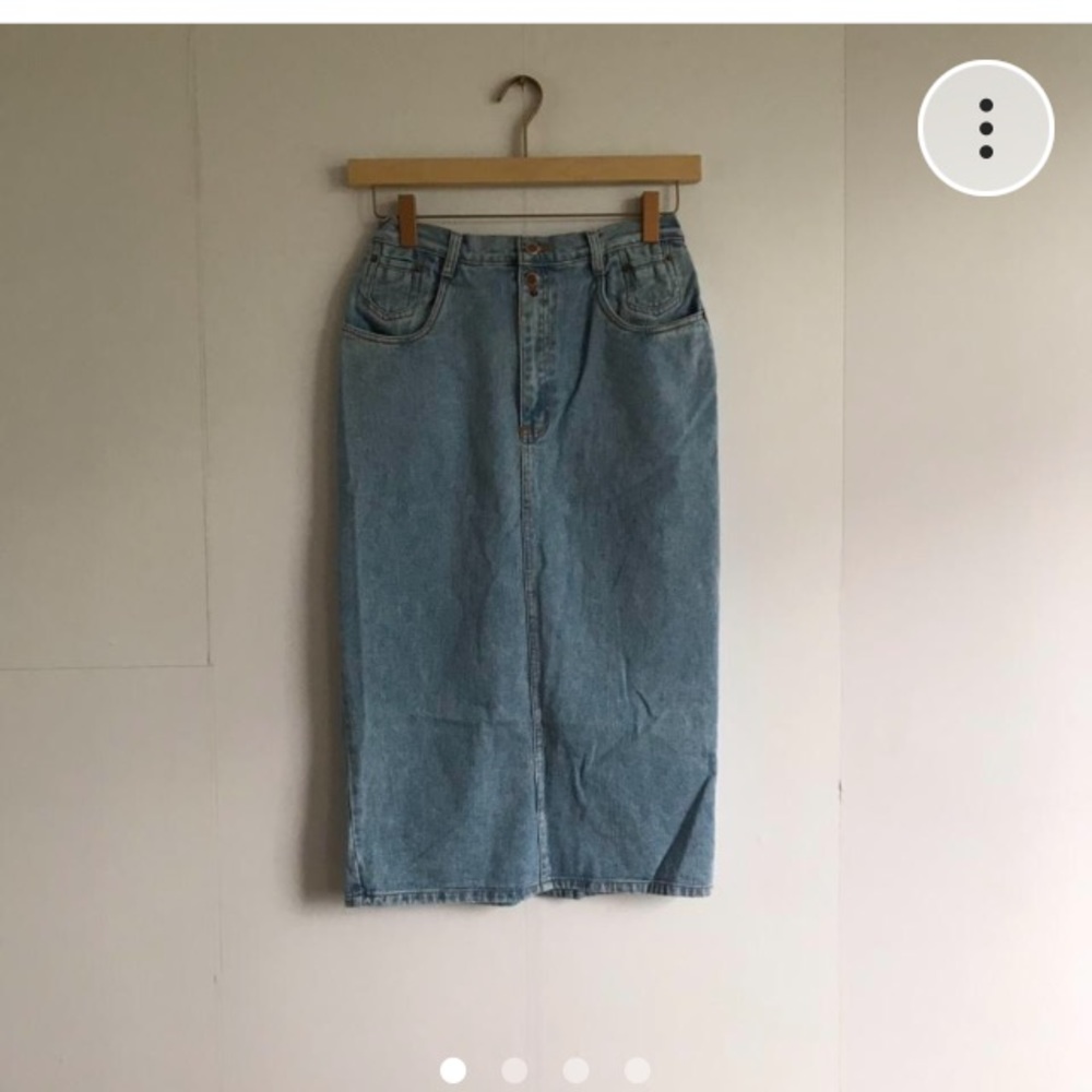 Vintage Billblass denim midi skirt